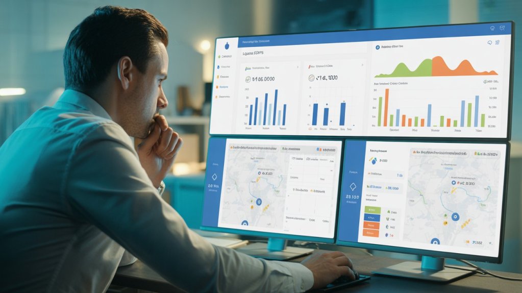 Métricas de Fretamento: Como Monitorar e Otimizar Constantemente seu Serviço de Fretamento. Dashboard Roota com métricas de fretamento para otimização contínua.